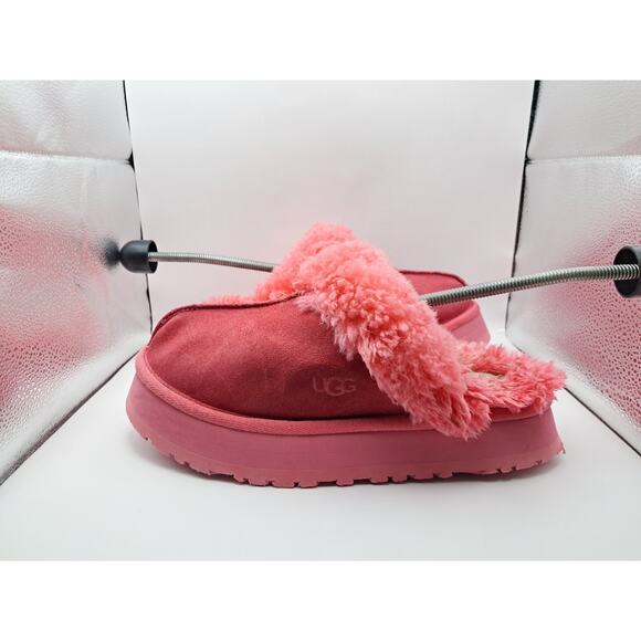 Size 9W - Ugg Disquette Slippers (Women's) Hot Pink Platform Chunky Y2K Mule - Picture 1 of 7